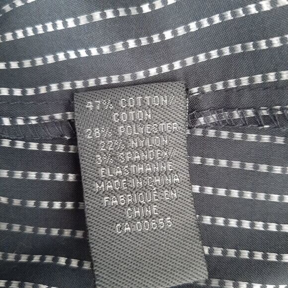 ADDITION ELLE Button Down Dot Stripe Dress Shirt Sz 18 - Picture 12 of 12